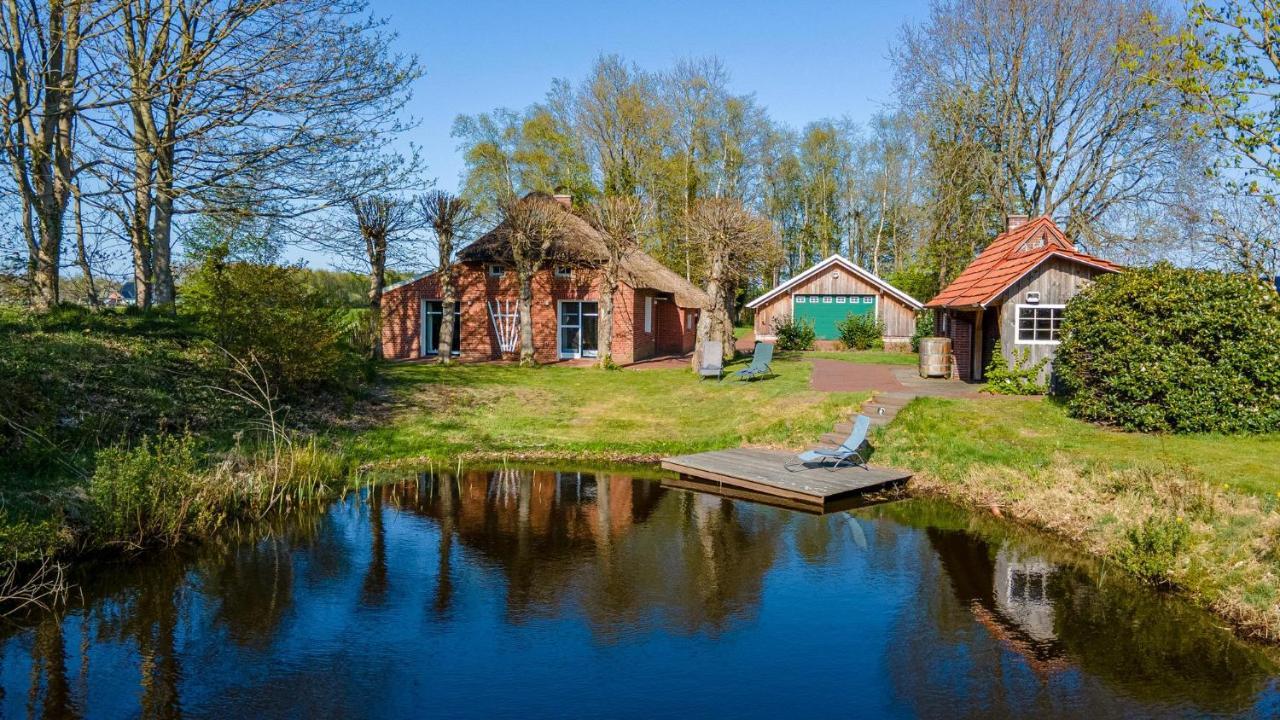 Reetdach Ostfriesenhaus Villa Südbrookmerland Eksteriør bilde